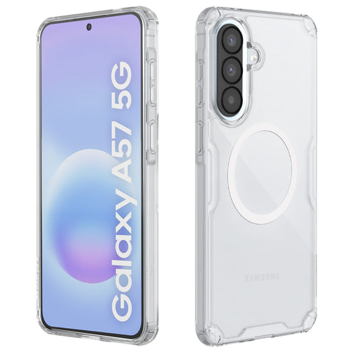 Husă pentru Samsung Galaxy A57 5G, Nillkin Nature TPU Pro MagSafe, Albă