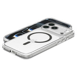 Husă pentru iPhone 17 Pro Max / iPhone 18 Pro Max, Spigen Ultra Hybrid MagSafe, Transparentă / Gri