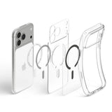 Husă pentru iPhone 17 Pro Max / iPhone 18 Pro Max, Spigen Ultra Hybrid MagSafe, Transparentă / Gri