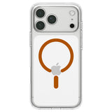 Husă pentru iPhone 17 Pro Max / iPhone 18 Pro Max, Spigen Ultra Hybrid MagSafe, Transparentă / Portocalie