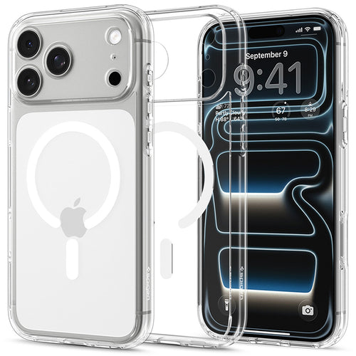 Husă pentru iPhone 17 Pro Max / iPhone 18 Pro Max, Spigen Ultra Hybrid MagSafe, Albă