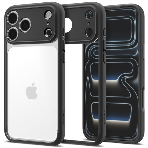 Husă pentru iPhone 17 Pro / iPhone 18 Pro, Spigen Ultra Hybrid, Neagră mată