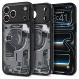 Husă pentru iPhone 17 Pro Max / iPhone 18 Pro Max, Spigen Ultra Hybrid MagSafe, Neagră/Transparentă