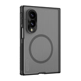 Husă pentru Samsung Galaxy Z Fold8, Nillkin Super Frosted Shield Fold Magnetic, Transparentă Neagră