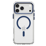 Husă pentru iPhone 17 Pro Max / iPhone 18 Pro Max, Spigen Ultra Hybrid Optik S MagSafe, Transparentă / Bleumarin