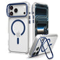Husă pentru iPhone 17 Pro Max / iPhone 18 Pro Max, Spigen Ultra Hybrid Optik S MagSafe, Transparentă / Bleumarin