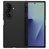 Husă pentru Samsung Galaxy Z Fold7, Nillkin Super Frosted Shield Fold Magnetic Pen Holder, Neagră