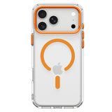 Husă pentru iPhone 17 Pro / iPhone 18 Pro, Spigen Ultra Hybrid Optik S MagSafe, Transparentă / Portocalie