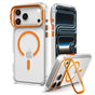 Husă pentru iPhone 17 Pro Max / iPhone 18 Pro Max, Spigen Ultra Hybrid Optik S MagSafe, Transparentă / Portocalie