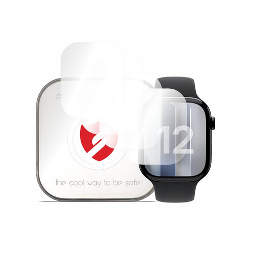 Folie pentru Apple Watch 12 46mm, Smart Protection Premium Classic, set 4 bucăți, Transparentă
