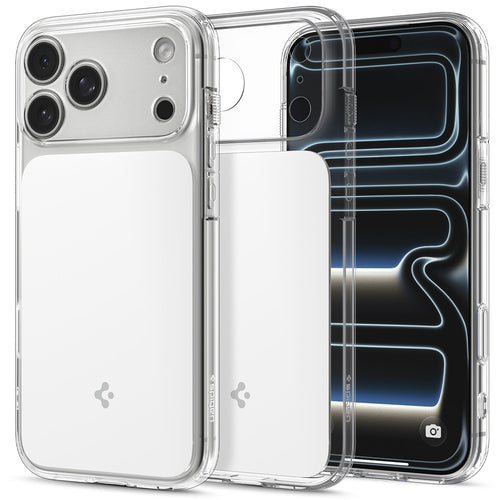 Husă pentru iPhone 17 Pro Max / iPhone 18 Pro Max, Spigen Ultra Hybrid T MagSafe, Albă