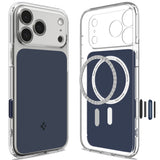 Husă pentru iPhone 17 Pro Max / iPhone 18 Pro Max, Spigen Ultra Hybrid T MagSafe, Albastru mat