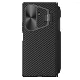 Husă pentru Samsung Galaxy Z Fold7, Nillkin CamShield Prop Magnetic, cu capac metalic obiectiv și suport S Pen, Neagră