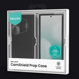 Husă pentru Samsung Galaxy Z Fold7, Nillkin CamShield Prop Magnetic, cu capac metalic obiectiv și suport S Pen, Neagră