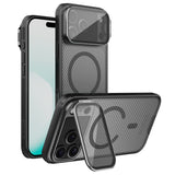 Husă pentru iPhone 17 Pro / iPhone 18 Pro, Nillkin CamShield Prop Magnetic, Negru transparentă