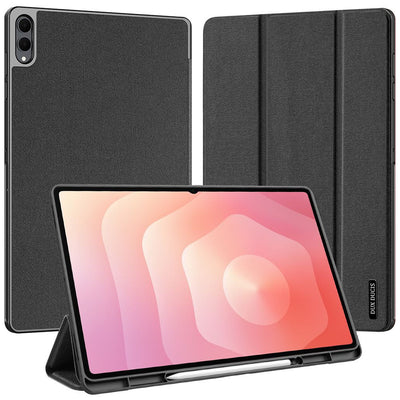 Husă tabletă pentru Samsung Galaxy Tab S12 Ultra / S11 Ultra, Dux Ducis Domo cu suport S Pen, Neagră