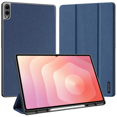 Husă tabletă pentru Samsung Galaxy Tab S12 Ultra / S11 Ultra, Dux Ducis Domo cu suport S Pen, Albastră