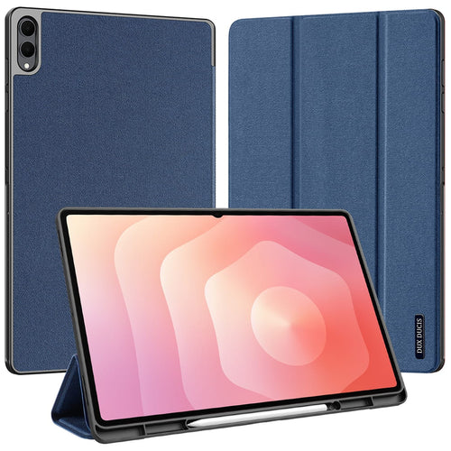 Husă tabletă pentru Samsung Galaxy Tab S12 Ultra / S11 Ultra, Dux Ducis Domo cu suport S Pen, Albastră