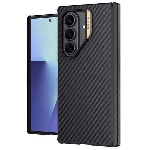 Husă pentru Samsung Galaxy Z Fold7, Nillkin Synthetic Fiber Pro Magnetic, Aurie