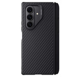 Husă pentru Samsung Galaxy Z Fold7, Nillkin Synthetic Fiber Pro Magnetic with S Pen, Neagră