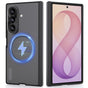 Husă pentru Samsung Galaxy Z Fold8 Ultra, Nillkin Super Frosted Shield Fold Magnetic, Negru transparent