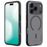 Husă pentru iPhone 17 Pro Max / iPhone 18 Pro Max, Nillkin Super Frosted Shield Pro Magnetic, Negru transparent