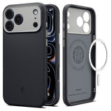 Husă pentru iPhone 17 Pro Max / iPhone 18 Pro Max, Spigen Caseology Nano Pop MagSafe, Neagră