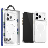 Husă pentru iPhone 17 Pro Max / iPhone 18 Pro Max, Blueo Crystal+ Anti-Drop MagSafe, Transparentă