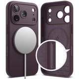 Husă pentru iPhone 18 Pro, Ringke Silicone MagSafe, Vișinie