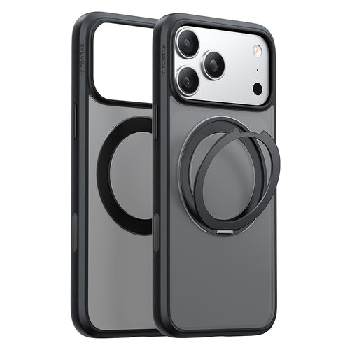 Husă pentru iPhone 17 Pro Max / iPhone 18 Pro Max, Torras Ostand O1 Guardian, Neagră