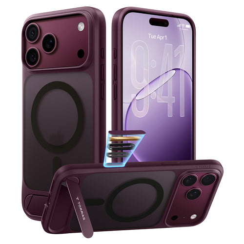 Husă pentru iPhone 17 Pro Max / iPhone 18 Pro Max, Torras Ostand L1 Guardian, Mov