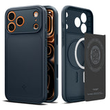 Husă pentru iPhone 17 Pro Max / iPhone 18 Pro Max, Spigen Thin Fit MagSafe, Albastră închis