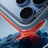 Husă pentru iPhone 17 Pro / iPhone 18 Pro, Torras Ostand Q3 Air Pro, Albastru deschis