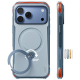 Husă pentru iPhone 17 Pro Max / iPhone 18 Pro Max, Torras Ostand Q3 Air Pro, Albastru deschis