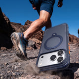 Husă pentru iPhone 17 Pro / iPhone 18 Pro, Torras Ostand Q3 Air Series, Bleumarin