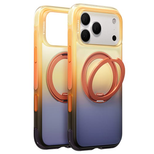Husă pentru iPhone 17 Pro Max / iPhone 18 Pro Max, Torras Ostand O3 Air Gradient, Albastră-mov