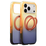 Husă pentru iPhone 17 Pro / iPhone 18 Pro, Torras Ostand O3 Air Gradient, Albastră-mov