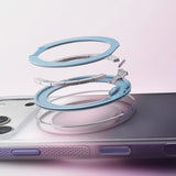 Husă pentru iPhone 17 Pro Max / iPhone 18 Pro Max, Torras Ostand O3 Air Gradient, Mov-portocaliu