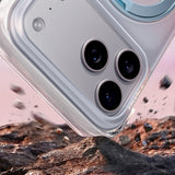 Husă pentru iPhone 17 Pro Max / iPhone 18 Pro Max, Torras Ostand O3 Air Gradient, Mov-portocaliu
