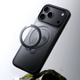 Husă pentru iPhone 17 Pro / iPhone 18 Pro, Torras Ostand Spin Series, Neagră