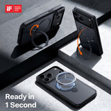 Husă pentru iPhone 17 Pro Max / iPhone 18 Pro Max, Torras Ostand Spin Series, Neagră