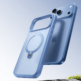 Husă pentru iPhone 17 Pro / iPhone 18 Pro, Torras Ostand Spin Series, Albastră