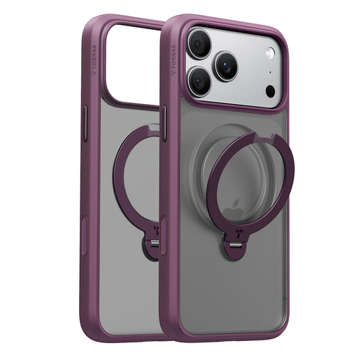 Husă pentru iPhone 17 Pro Max / iPhone 18 Pro Max, Torras Ostand Spin Series, Mov