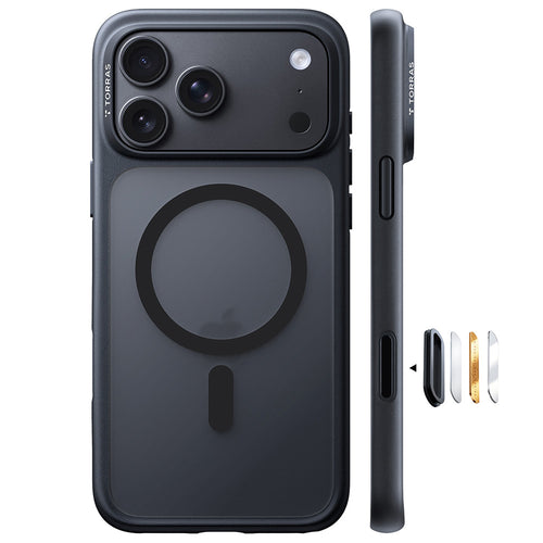 Husă pentru iPhone 17 Pro Max / iPhone 18 Pro Max, Torras Guardian Magnetic Series, Neagră