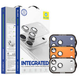 Folie protectie camera pentru iPhone 17 Pro Max, Blueo Integrated Metal Camera Lens Protector, Portocalie