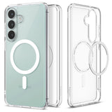 Husă pentru Samsung Galaxy S26 FE, Spigen Ultra Hybrid MagSafe, Albă transparentă