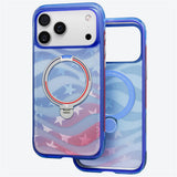 Husă pentru iPhone 17 Pro Max / iPhone 18 Pro Max, Torras Ostand Spin Air Football Series, Albastră