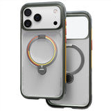 Husă pentru iPhone 17 Pro / iPhone 18 Pro, Torras Ostand Q3 Air Football Series, Gri