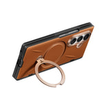 Husă pentru Samsung Galaxy Z Fold8 Ultra, Torras QPRO Leather Series, Maro