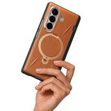 Husă pentru Samsung Galaxy Z Fold8 Ultra, Torras QPRO Leather Series, Maro
